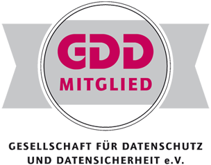 Gesellschaft für Datenschutz und Datensicherheit e.V. GDD Mitglied Logo