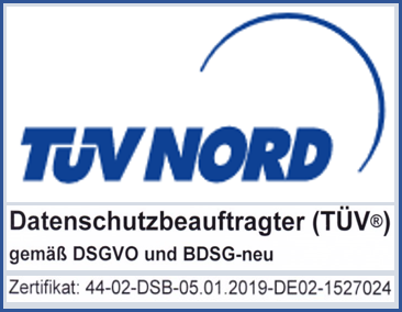 TÜV Nord DSB-Zertifikat